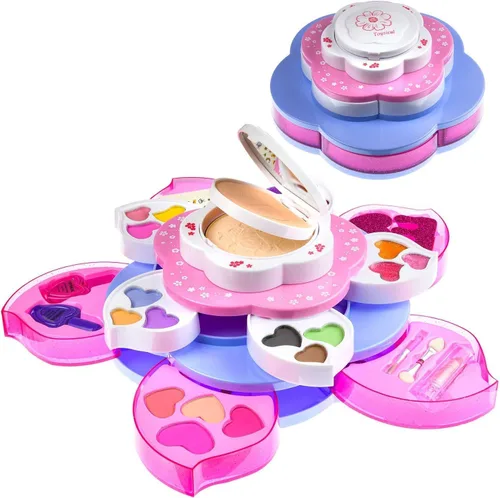 Miniatura 7 de Toysical Kit de maquillaje para adolescentes, juego de regalo de paleta de flores para adolescentes y mujeres, maquillaje para niñas de 10 a 12