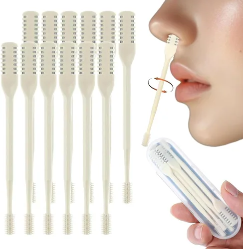 Miniatura 12 de Herramienta removedor de vello nasal de 360°, recortadora de vello nasal portátil para hombres y mujeres, cortador de pelo nasal 2 en 1, cuchillo