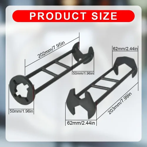 Miniatura 9 de 2 llaves multifuncionales para fregadero, llave de grifo de lavabo, herramientas de fontanería para espacios reducidos, cocina, baño, hogar