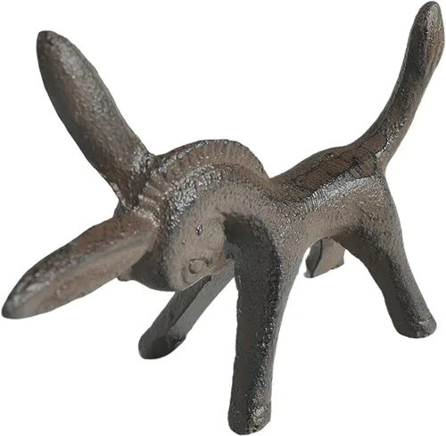 EXCEART Figura de burro de hierro forjado para el hogar con elegante escultura de animal para dormitorio, oficina, estudio, decoración de sala y