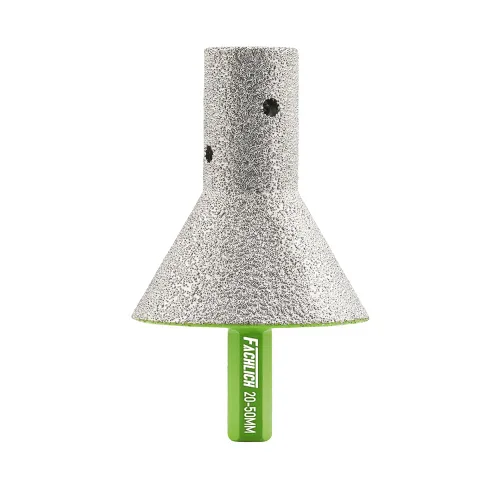 Miniatura 34 de Broca de fresado de biselado de diamante - Broca de cono de azulejos Biselado 4/5" vástago hexagonal 20MM Granito Agujeros de ampliación de mármol