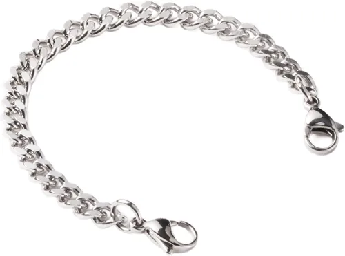 Miniatura 13 de LinnaLove Cadena intercambiable de acero inoxidable para pulseras de identificación de alerta médica para mujeres y hombres