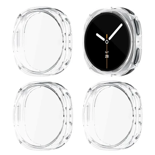 Miniatura 17 de (Paquete de 4) Funda Protectora de Pantalla Compatible para Samsung Galaxy Watch 6 de 40 mm (Versión 2023) Funda de Silicona Protectora Completa