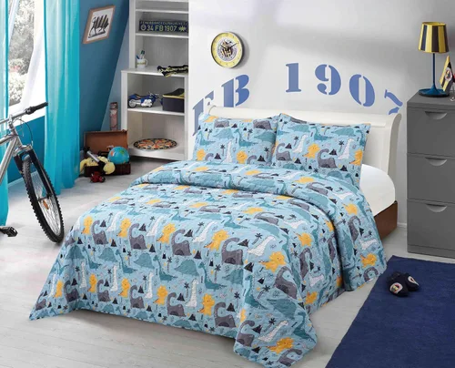 Miniatura 18 de Kids Zone Collection - Juego de colcha acolchada para niños y adolescentes, diseño de baloncesto y fútbol, azul marino y blanco, tamaño individual