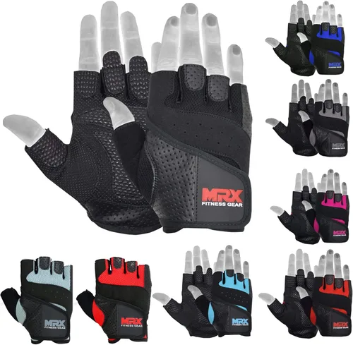 MRX Guantes de levantamiento de pesas Pro Series Gym Fitness Entrenamiento Culturismo Guantes Tamaños
