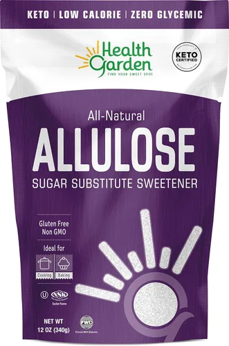 Health Garden Edulcorante de alulosa, sin gluten ni azúcar, cero carbohidratos netos, sin OMG, kosher, apto para dieta cetogénica (12 onzas)