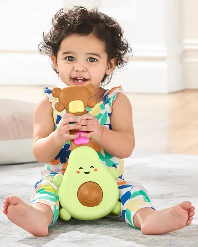 Miniatura 5 de Skip Hop - Guitarra de juguete para bebés, Farmstand Grow & Play, Rock-A-Mole Guitarra