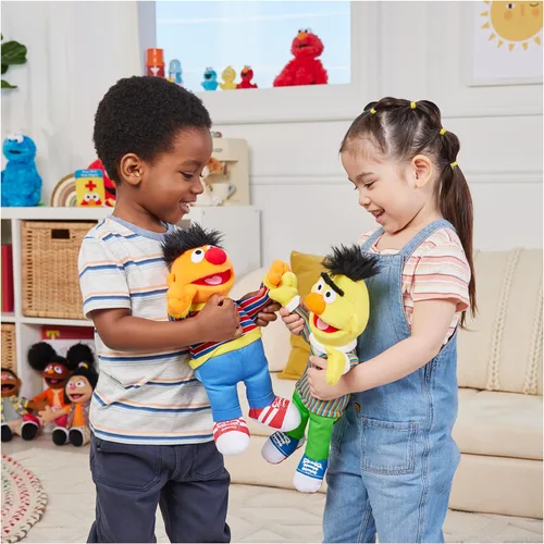 Miniatura 8 de Barrio Sésamo Plush, 14", Multi Color Bert oficial de 14