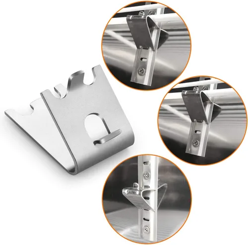 Miniatura 6 de HK 920158 Clip para estante del congelador, soporte para estante del refrigerador del refrigerador, clips de hebillas cuadradas de repuesto, ganchos