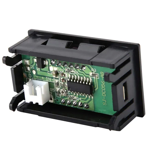 Miniatura 3 de Voltímetro de 0.56 pulgadas de dos cables DC 2.5-30 V pantalla LED digital medidor de voltímetro digital para batería de 12 V 24 V coche