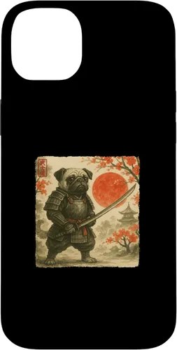 Miniatura 15 de Pug Samurai Japanese Warrior Costume Sumi-e Art Funny Case for iPhone 17