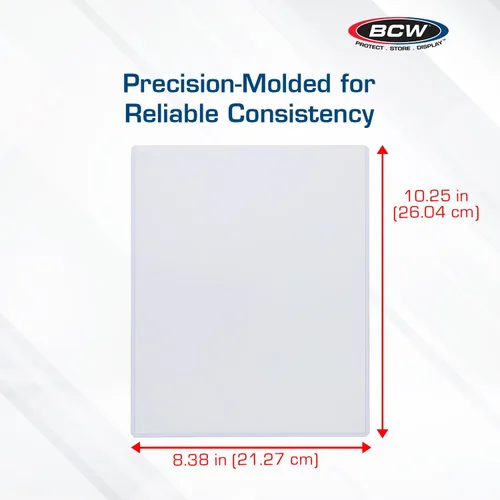 Miniatura 4 de BCW Soporte para carga superior de 8 x 10 pulgadas, 25 unidades, PVC rígido, no tóxico, fundas para tarjetas fotográficas transparentes, fundas