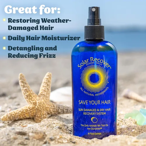 Miniatura 3 de Solar Recover Acondicionador natural para cabello dañado por el sol, spray sin enjuague (8 onzas), desenredante hidratante para cabello seco y dañado