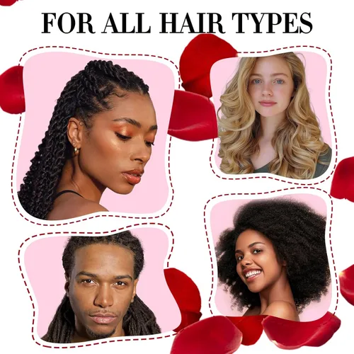 Miniatura 8 de 2 unidades de agua de rosas para el cabello Loc Spray hidratante refrescante para rastas – Crema hidratante para el cuero cabelludo de agua de rosas