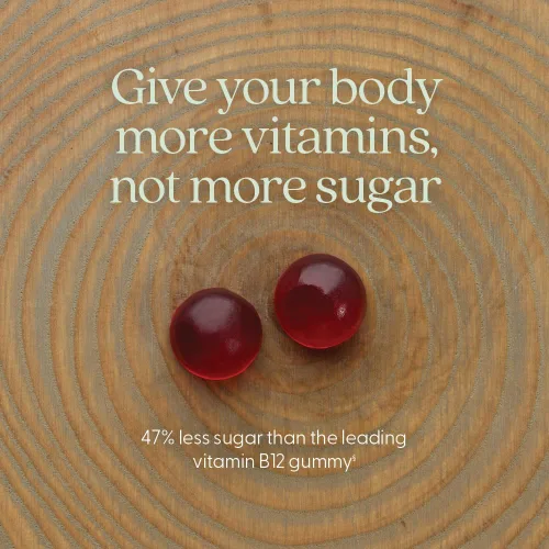 Miniatura 4 de New Chapter® Gomitas orgánicas de vitamina B12+ - 47% menos de azúcar§, USDA Organic Vegan B12, dos gomitas diarias para apoyo de energía celular