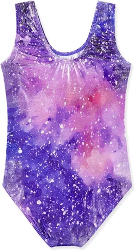 Miniatura 70 de HOZIY - Leotardos de manga larga para niñas, de gimnasia, para niños pequeños, trajes florales de unicornio, galaxia, arco iris, patrón de rayas