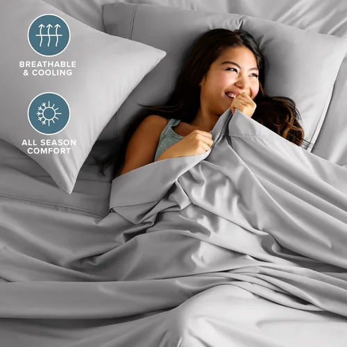 Miniatura 2 de Bare Home Hotel Luxury - Juego de sábanas Twin XL, extra suave, 4 piezas, bolsillos profundos, fácil ajuste, fresco y transpirable, resistente a