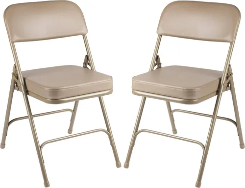 OEF Furnishings Serie OEF3200 Sillas plegables de vinilo de alta calidad, resistentes, de grado industrial, asiento ultra acolchado de 2 pulgadas,