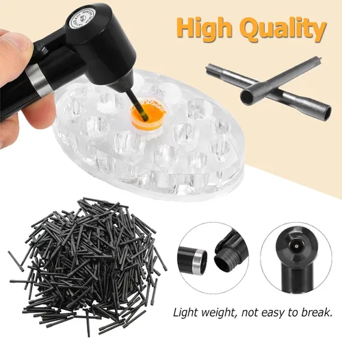 Miniatura 5 de Mezclador de tinta - Mezclador de pigmentos TONBAO con 50 varillas de mezcla de tinta y 50 tapas de tinta, mezclador de tinta eléctrica negra