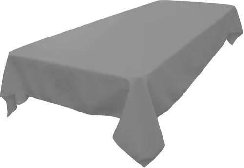 Miniatura 160 de LA Linen Mantel rectangular lavable de popelín de poliéster, resistente a las manchas y a las arrugas, cubierta de mesa 60x84, mantel de tela