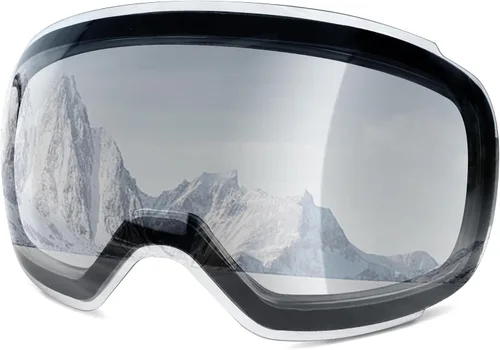 Miniatura 12 de COOLOO Snow/Ski Goggles, Snowboard Goggles for Men Women Youth -OTG, Magnetic Lens Frameless Anti Fog 100% UV Protection