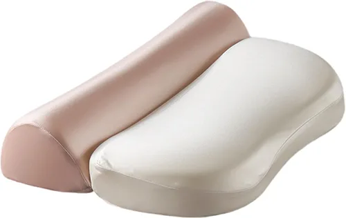 2 almohadas para aliviar el dolor de cuello, almohada ergonómica de espuma viscoelástica para el dolor de cuello con diseño de contorno para