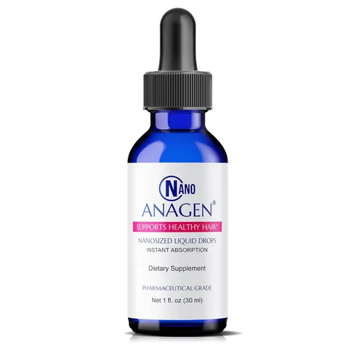 NANO ANAGEN, estimula el crecimiento y reparación del folículo piloso, evita el adelgazamiento. aplicación oral, absorción rápida, gran sabor, fácil