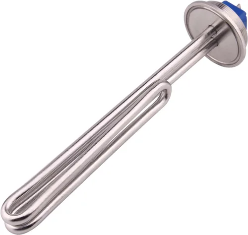 Miniatura 4 de DERNORD Calentador de agua eléctrico de 2 pulgadas (OD64) Tri-clamp 120V 1650W Foldback Elemento de calefacción con baja densidad de vatios