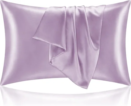 Miniatura 67 de Bedelite Funda de almohada de satén para el cuerpo, súper suave y refrescante, para el cabello y la piel, transpirable, sedosa y larga, 20 x 54 Rosa