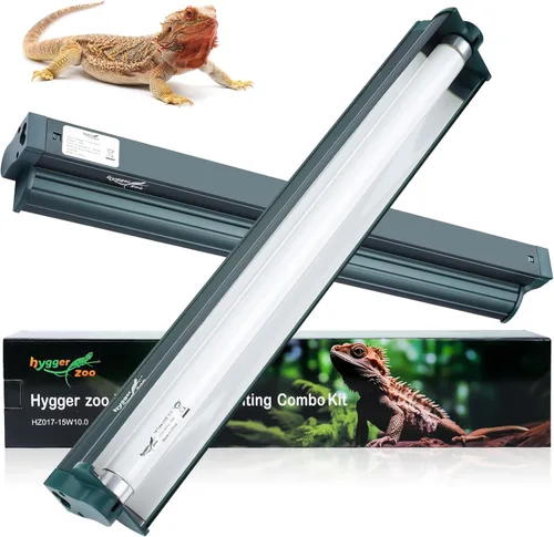 Miniatura 10 de T5 Kit Combinado de Lámpara para Reptiles de 24W Lámpara para Terrario de Reptiles con Capucha Bombilla de Luz UVB 10.0 Tubo Fluorescente Ideal