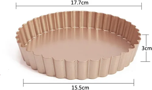 Miniatura 3 de CANDeal Sartén antiadherente extraíble, sartenes grandes de 7 pulgadas para hornear, parte inferior extraíble, sartenes acanaladas sin fondo