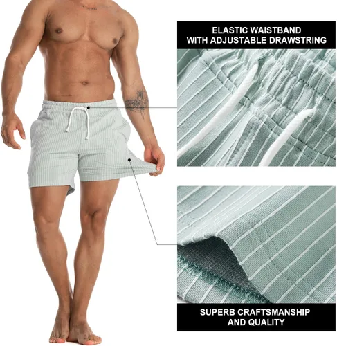 Miniatura 2 de FIROTTII Pantalones cortos de entrenamiento para hombre, entrepierna de 5 pulgadas, pantalones cortos deportivos casuales para hombre