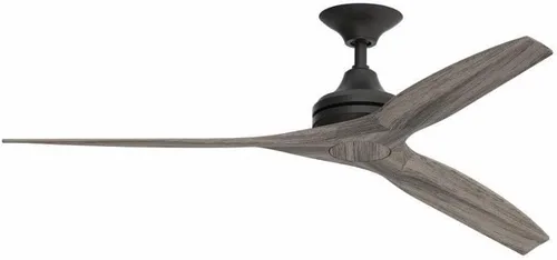Miniatura 9 de Fanimation Spitfire - Ventilador de techo para interiores y exteriores de 60 pulgadas, níquel cepillado con cuchillas naturales