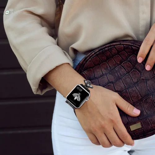 Miniatura 3 de SaNgaiMEi Correa compatible con Apple Watch Ultra Band de 1.929 in 1.772 in 1.732 in 1.654 in 1.614 in 1.575 in 1.496 in Correa de acero inoxidable