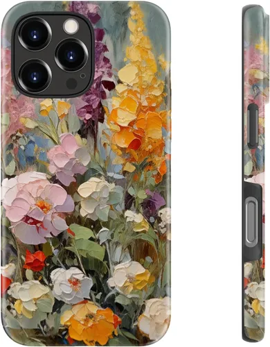 Miniatura 88 de LUHOURI Funda para iPhone 12 Mini, compatible con carga inalámbrica, doble capa, interior de silicona suave + carcasa exterior dura, bonito diseño