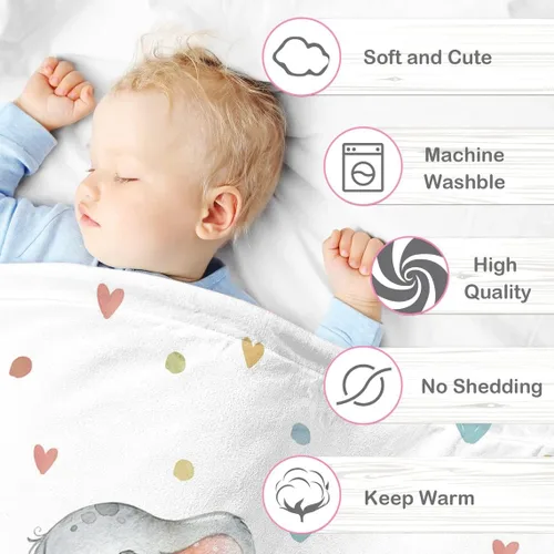 Miniatura 4 de Manta de Bebé Personalizada para Niños, Manta de Bebé Personalizada con Nombre Súper Suave Mantas con Nombre Personalizadas para Niños, Mantas