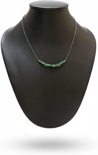 Miniatura 2 de Gempires - Collar de barra de chips naturales, cristales curativos de energía, regalo de cumpleaños, regalo para ella, joyería de piedras preciosas