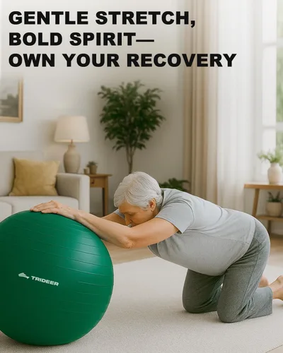 Miniatura 2 de Trideer Pelota de ejercicio para fisioterapia y entrenamiento - Pelota suiza para fuerza y equilibrio del núcleo