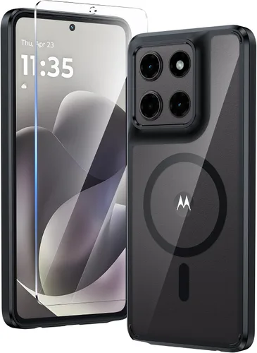 Miniatura 881 de FNTCASE Funda para iPhone 13 Pro-Max: Fundas magnéticas transparentes compatibles con Magsafe Slim anti amarillamiento protección contra caídas