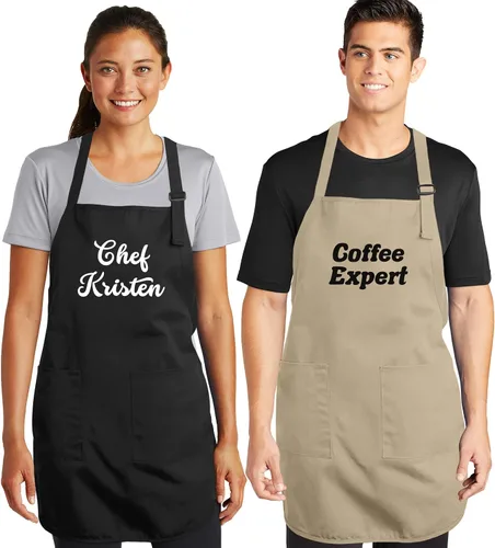 Miniatura 5 de NACRE APPAREL Delantal de parrilla personalizado para hombres y mujeres, añade tu diseño de logotipo, diseño de foto, delantal de chef personalizado