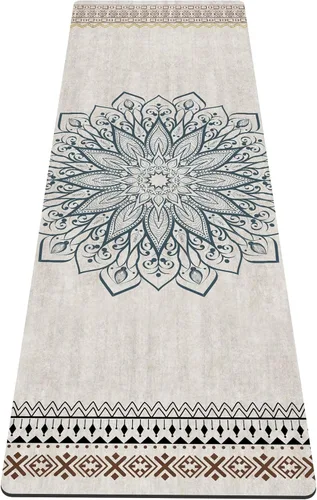 nuveti Alfombrilla de yoga con estampado extra grueso de elastómero termoplástico antideslizante con bolsa de transporte, 72 x 24 pulgadas, extra QQS