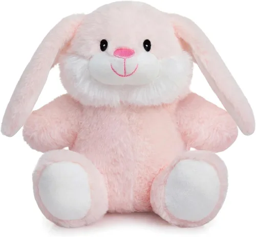 Miniatura 12 de HollyHOME Animal de peluche de conejo, juguetes de peluche de conejo de Pascua, conejo suave y tierno de peluche, regalo de Pascua para niños
