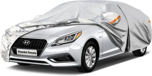 Miniatura 32 de Kayme Funda de automóvil de 6 capas para Audi A4 Sedan (2011-2023), impermeable para todo tipo de clima, cubierta exterior completa, protección