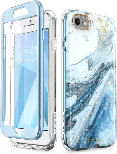 Miniatura 10 de i-Blason Cosmo Series - Funda diseñada para iPhone SE 2020/iPhone 7/iPhone 8, [protector de pantalla integrado] elegante funda protectora