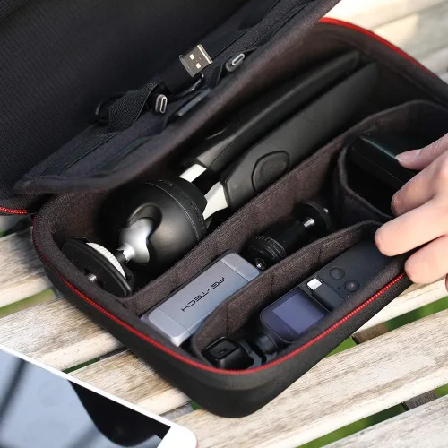 Miniatura 7 de PGYTECH Estuche de transporte para cámara, bolsa de almacenamiento, carcasa rígida a prueba de salpicaduras para OSMO Action 6/5 Pro/Pocket 4/3/Xtra