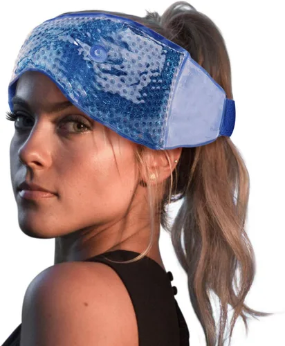 Miniatura 3 de FOMI Care - Bolsa de hielo para mandíbula y frente fría y caliente Envoltura de cuentas de gel flexible para ATM, muelas del juicio, cirugía oral