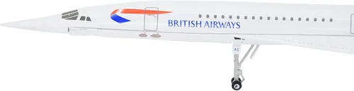 Miniatura 7 de TANG DYNASTY 1:200 Concorde British Airways Modelo de avión de metal modelo de avión de juguete