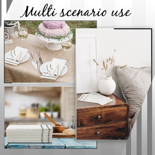 Miniatura 4 de Yinder 400 toallas desechables para invitados, toallas de mano de papel a granel, elegantes servilletas de papel decorativas para baño, cocina