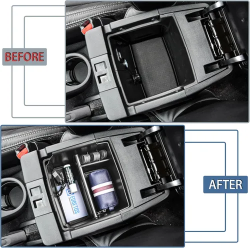 Miniatura 4 de EDBETOS Bandeja organizadora de consola central compatible con Jeep Wrangler JK/JKU 2011-2018 Rubicon Sport Sahara Accesorios Reposabrazos Guantera