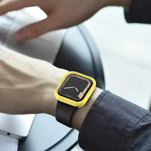 Miniatura 7 de Carcasa resistente compatible con Apple Watch Case de 1.77 pulgadas y 1.73 pulgadas, Series 9/8/7/6/5/4/SE3/2/1, funda protectora de poliuretano